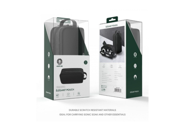 Green Lion Elegant Pouch - Black | Stylish & Compact for Everyday Use Green Lion Elegant Pouch - Black | Stylish & Compact for Everyday Use